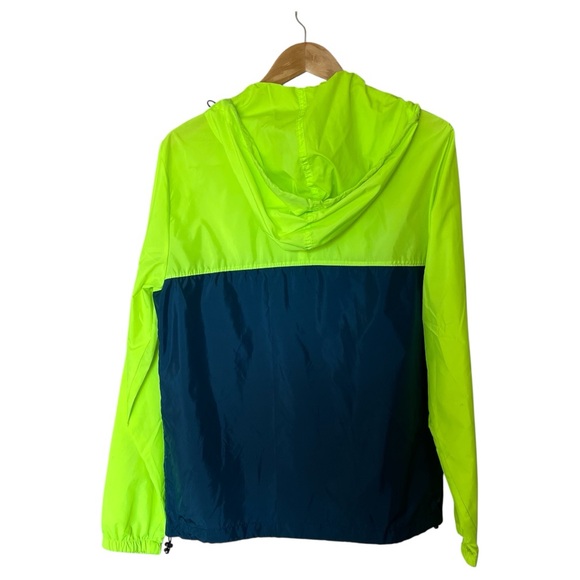 Xersion Men’s Jacket Size S Neon Yellow and Navy Raincoat - Picture 7 of 8